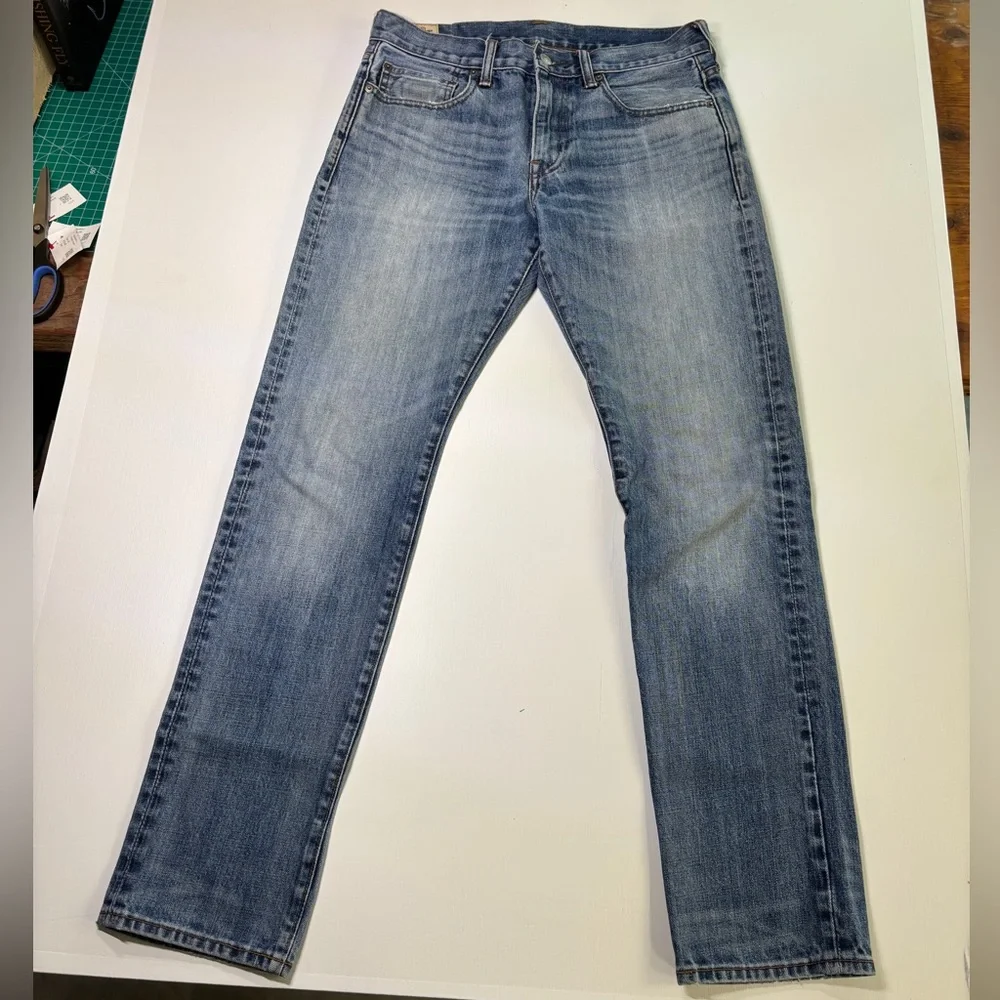 J.Crew 484 Slim Fit Jeans Mens 30x32 Kaihara Japanese Denim Blue Medium Wash