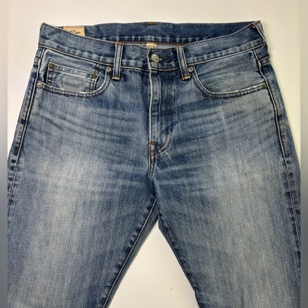 J.Crew 484 Slim Fit Jeans Mens 30x32 Kaihara Japanese Denim Blue Medium Wash