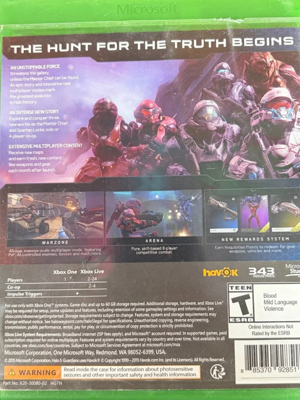 Halo 5 Guardians- Microsoft Xbox One