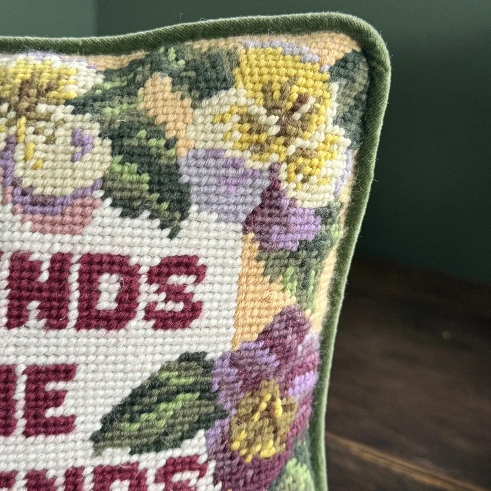 Unbranded needlepoint pillow