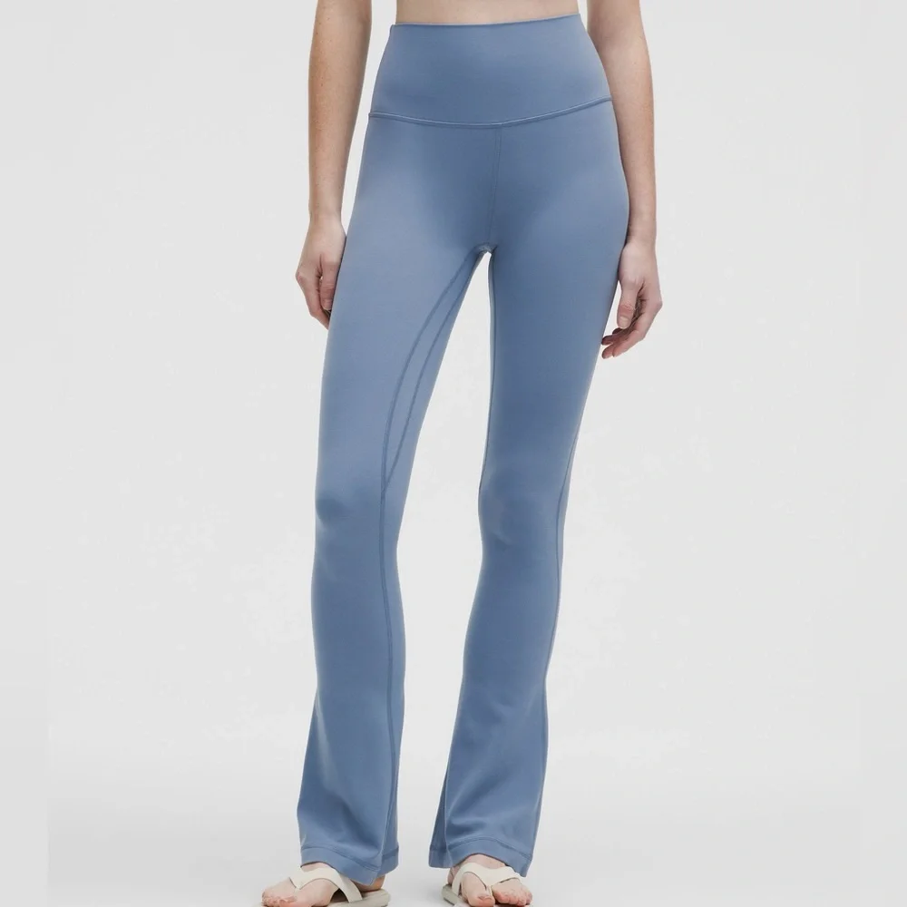Lululemon Align High‎ Rise Mini Flare Blue Leggings