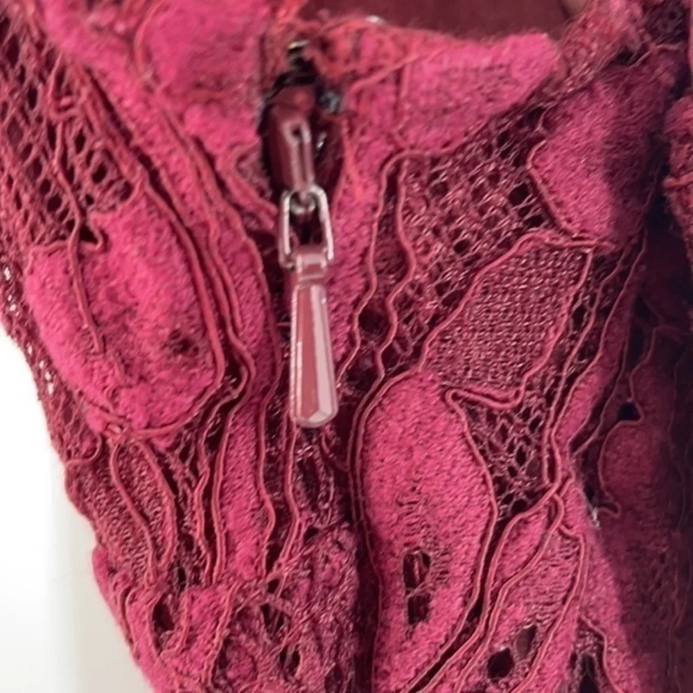 SHOW ME YOUR MUMU ALICE lace berry merlot dress