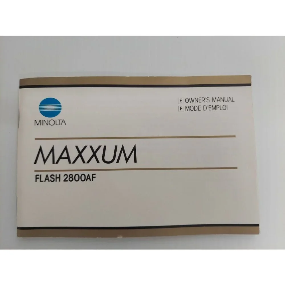 Minolta maxxum flash