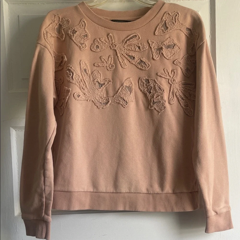 Banana Republic Women's Blush Sweater with Textured Accents