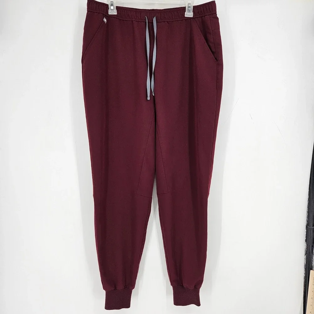 Figs Scrub Pants Mens XL Tansen Nurses Healthcare Uniforms Jogger Burgundy