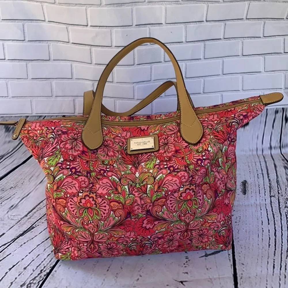 Tignanello‎ Floral Fabric Bag EUC and Gorge…