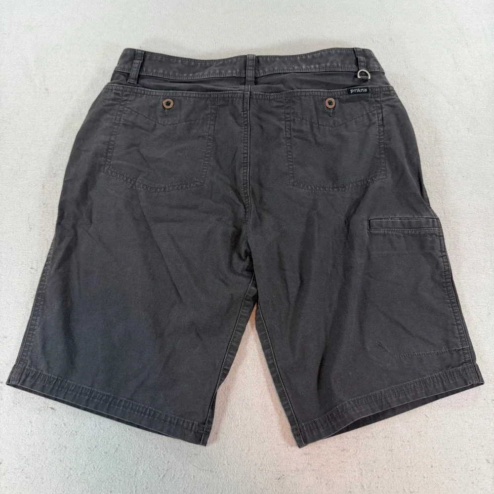 prAna Zion Hiking Cargo Shorts Mens 32 Gray Outdoor Stretch Utility