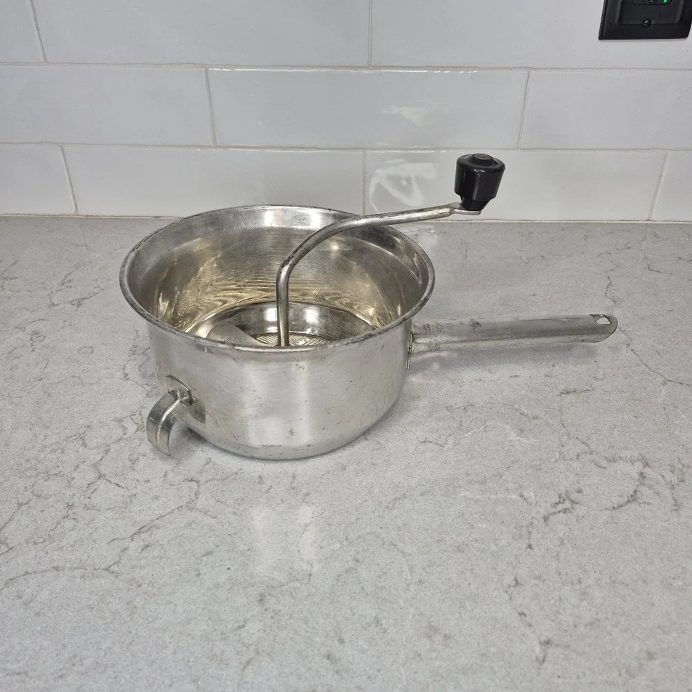 Vintage Foley Food Mill No. 101 Stainless Steel‎ 2 Quart Masher Ricer Strainer