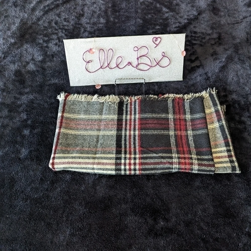 N/A plaid scarf