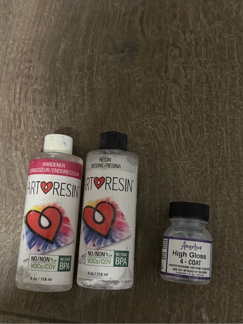 ✨ Art Resin + Angelus High Gloss Finish Set