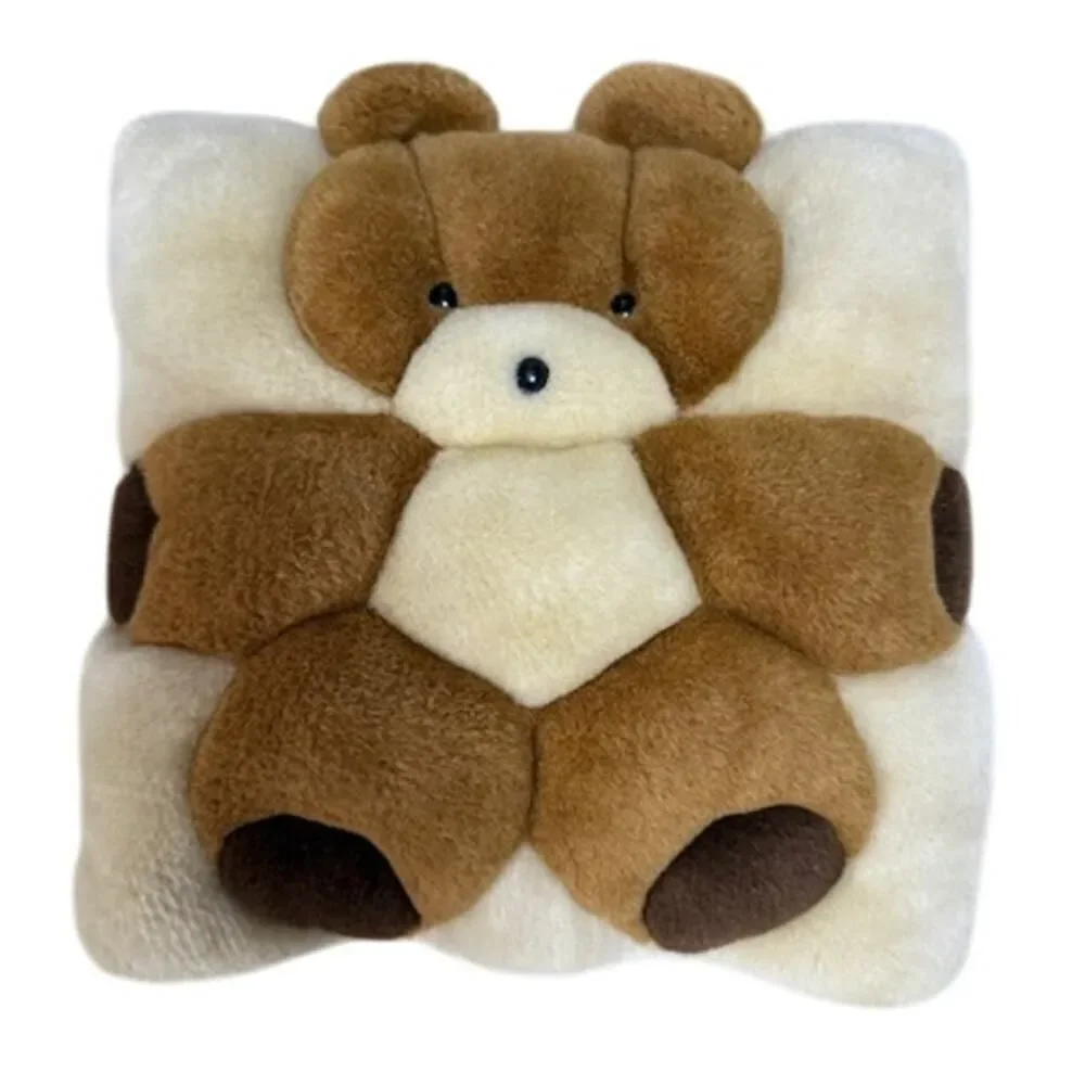 Vintage Bear Throw Pillow T.W.I.E. 12