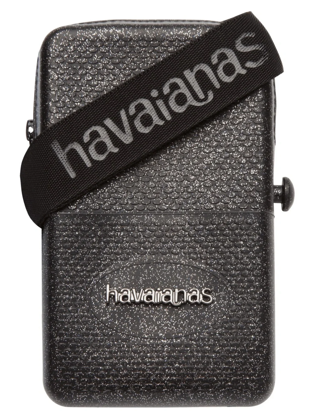 Havaianas Street Bag in Black Glitter