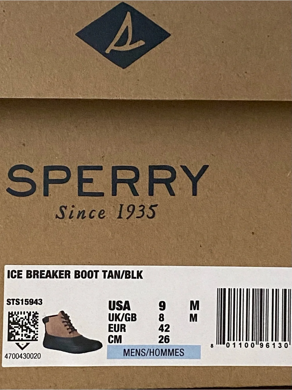 Sperry men’s ice
