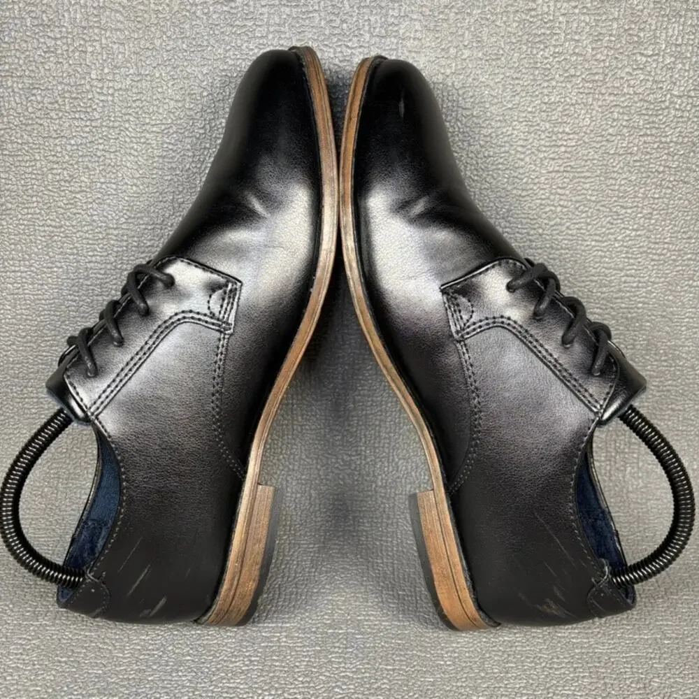 MIX N0 6 Buckley 8726036 Size 7M Kids Boys Black Oxford Casual Dress Shoes