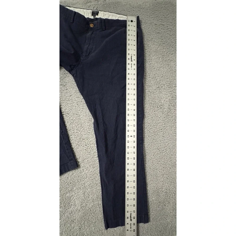 J. CREW‎ Sutton Chino Pants Mens 38 Navy Blue Flat Front Dress Slacks Trousers