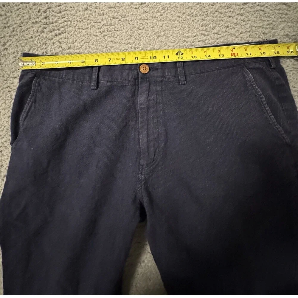J. CREW‎ Sutton Chino Pants Mens 38 Navy Blue Flat Front Dress Slacks Trousers