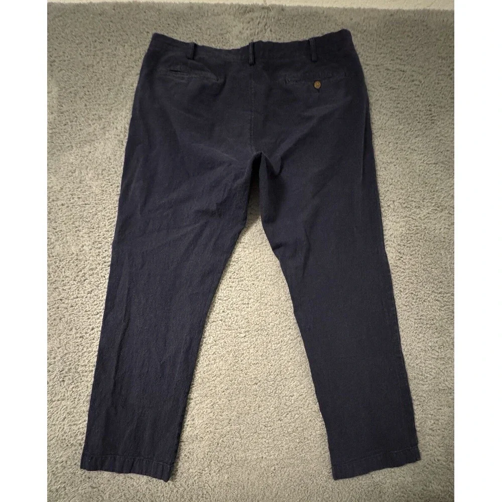 J. CREW‎ Sutton Chino Pants Mens 38 Navy Blue Flat Front Dress Slacks Trousers