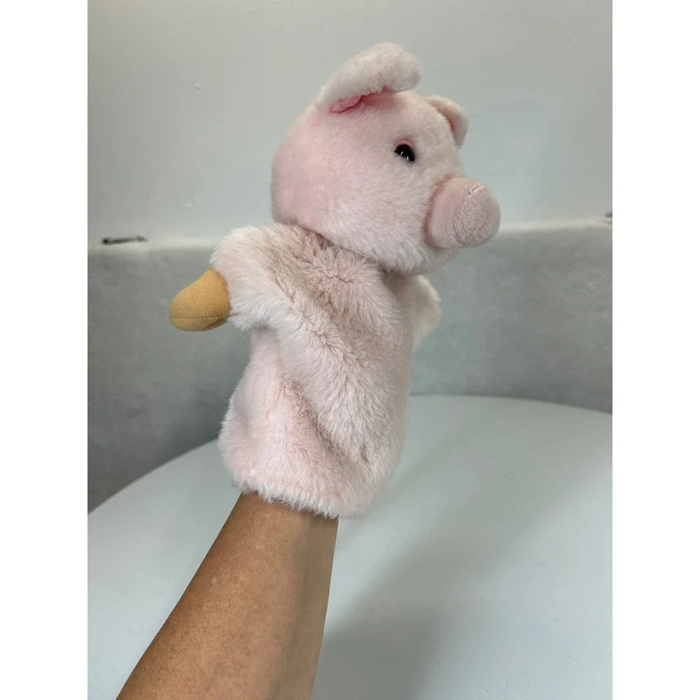 Applause Puppet Pink Pig Plush Stuffed Animal Pretend Play‎