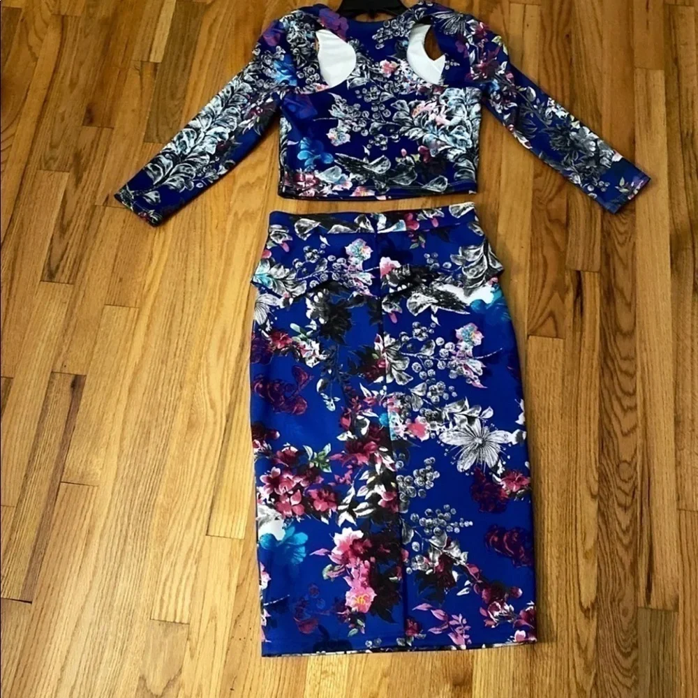 Bebe Crop Top & Matching Skirt