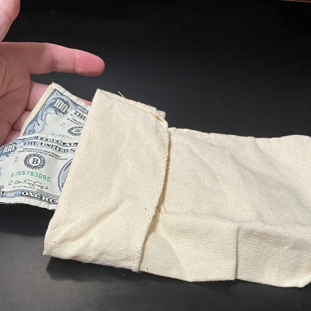 Vintage canvas money