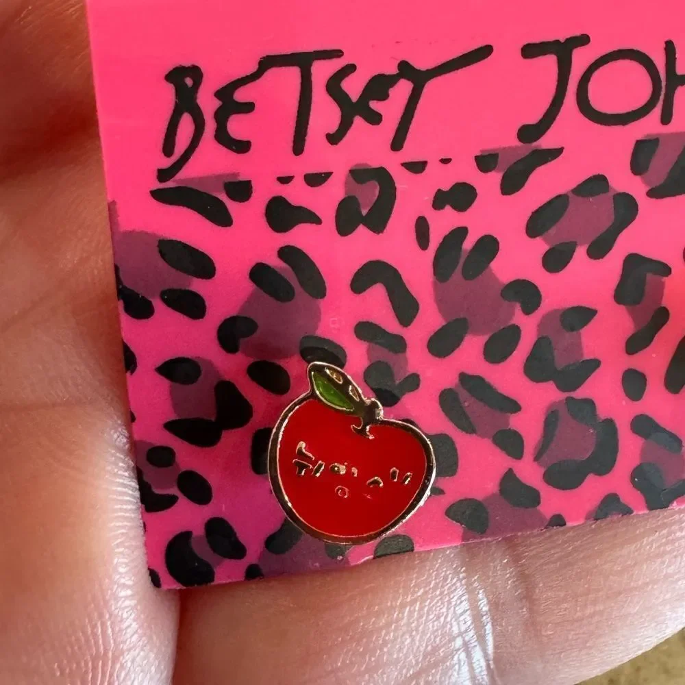 Betsey Johnson charming apple