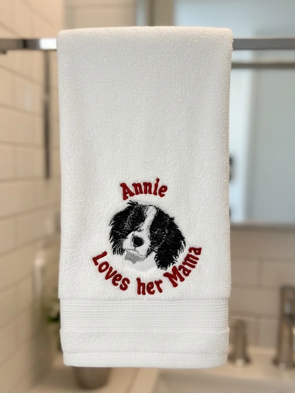 Handmade perosnalized embroidered