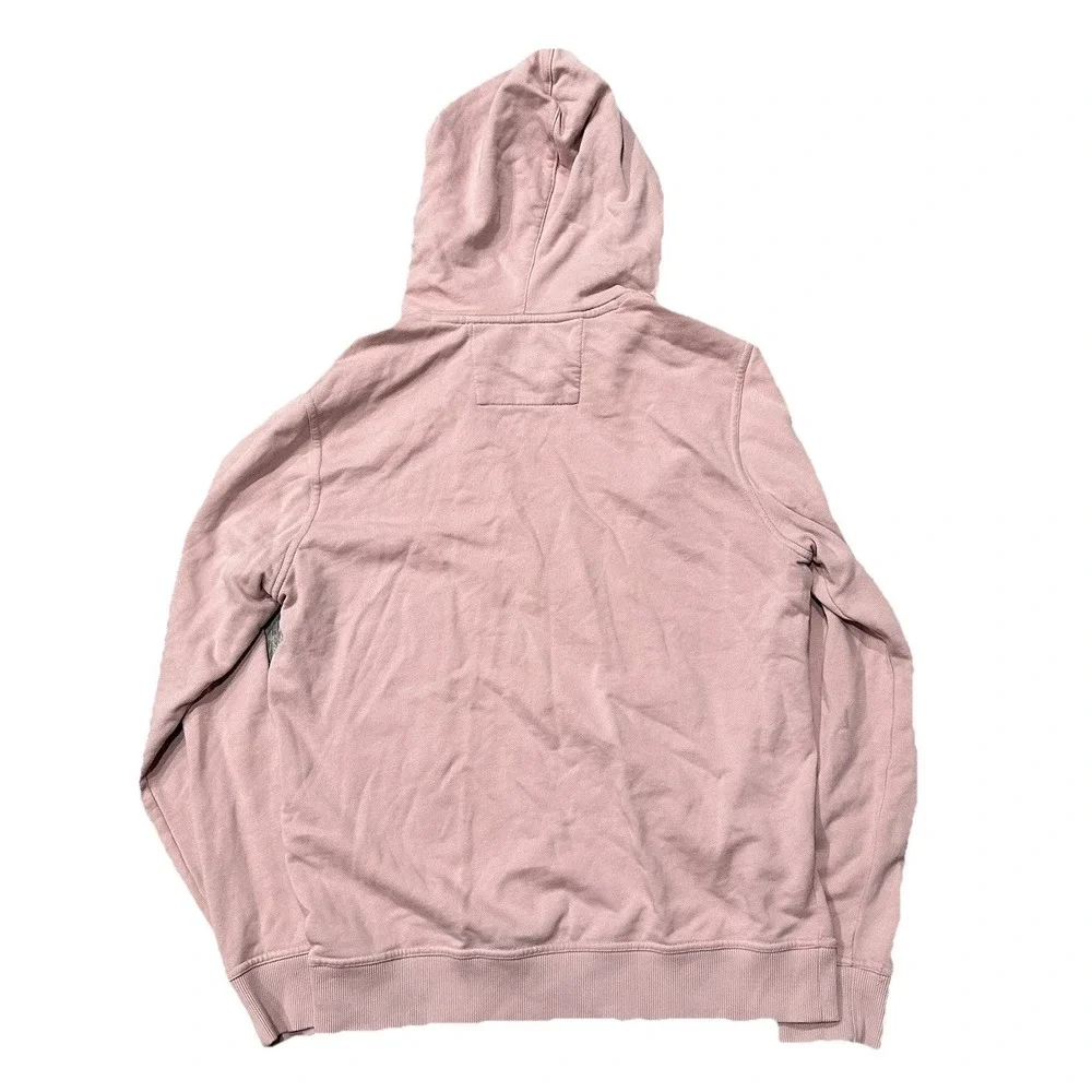 Banana Republic Hoodie‎ Men's Medium Salmon Organic Cotton Heavyweight Hoodie