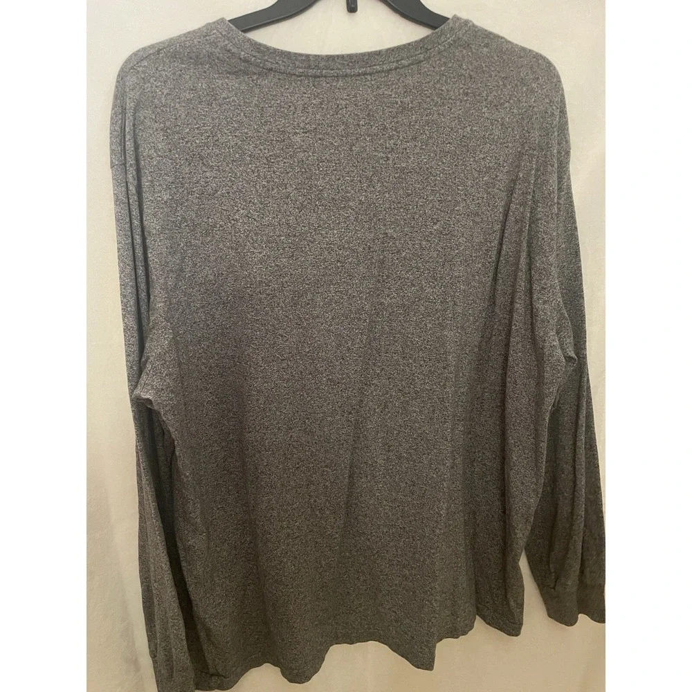 Polo R. Lauren & Co. Mens Size XXL Shirt‎ Gray Long Sleeve Round Neck Cotton