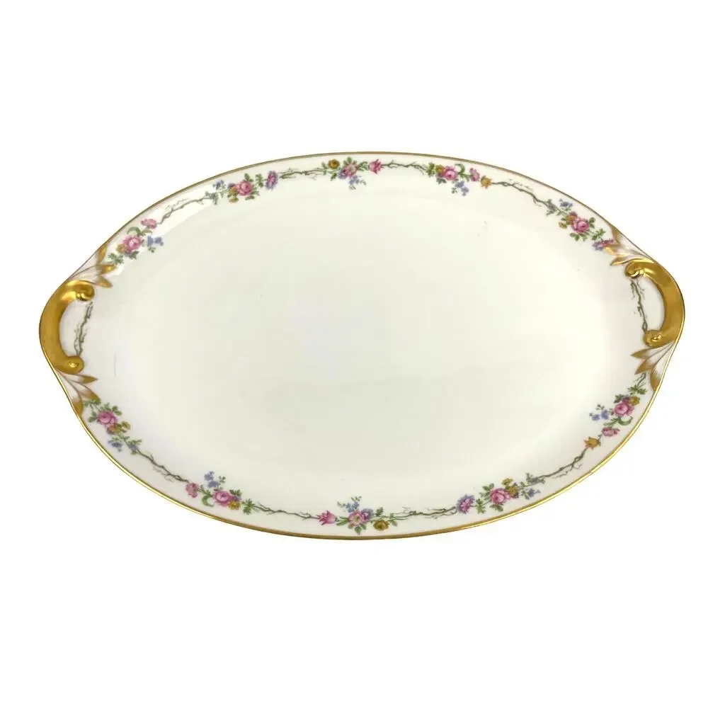 Antique GDA Limoges Oval Serving Platter 17