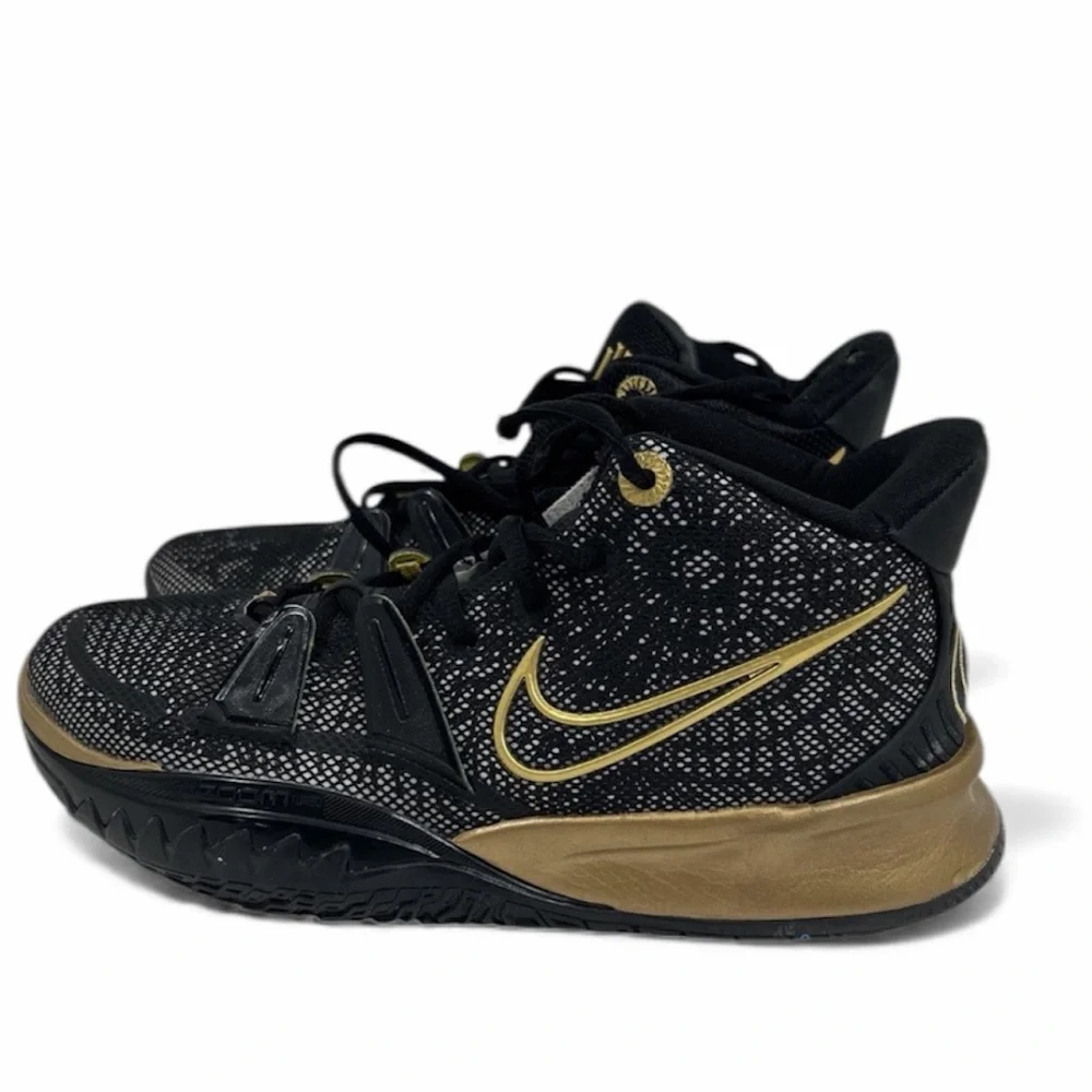 Nike Kyrie 7 ‘Black Metallic Gold’ DA7567-991 Men’s Size 8 - Women’s 9.5