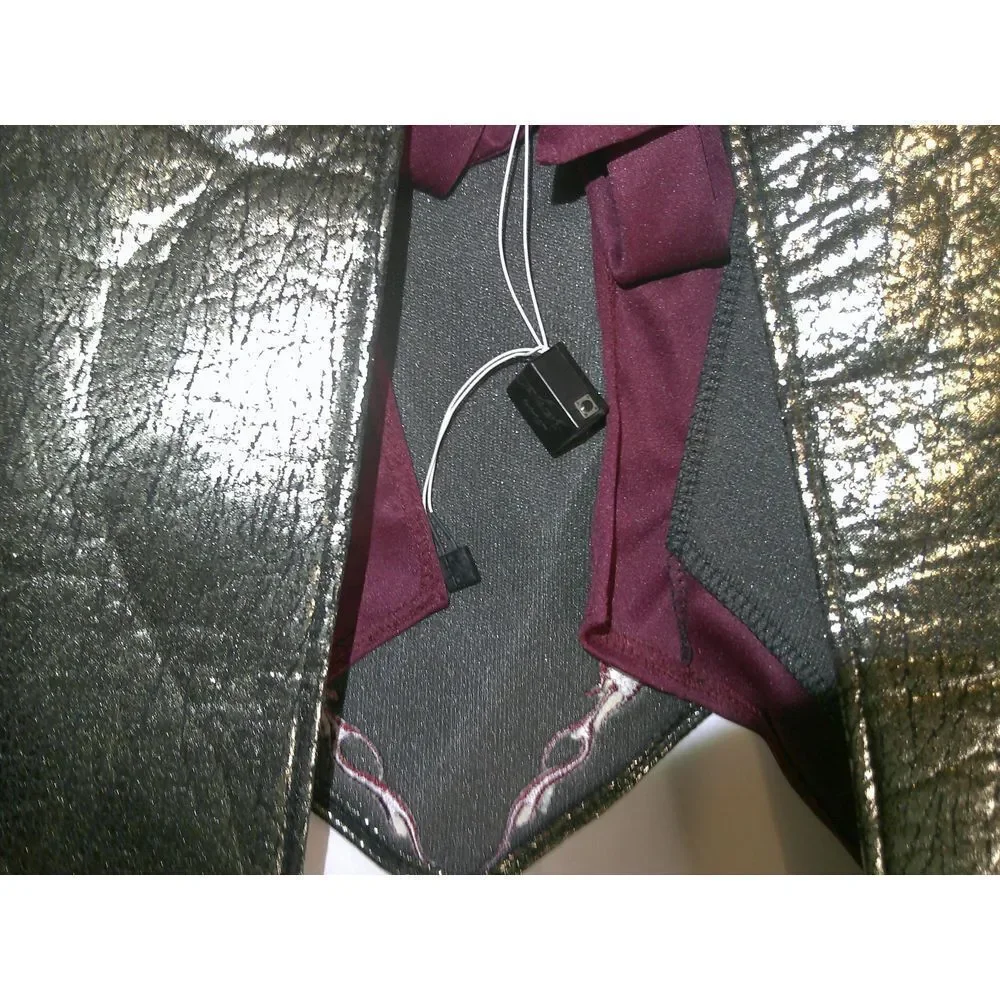Metallic Gold and Burgundy Mortal Combat Costume FLASHING‎ LIGHTS WORK