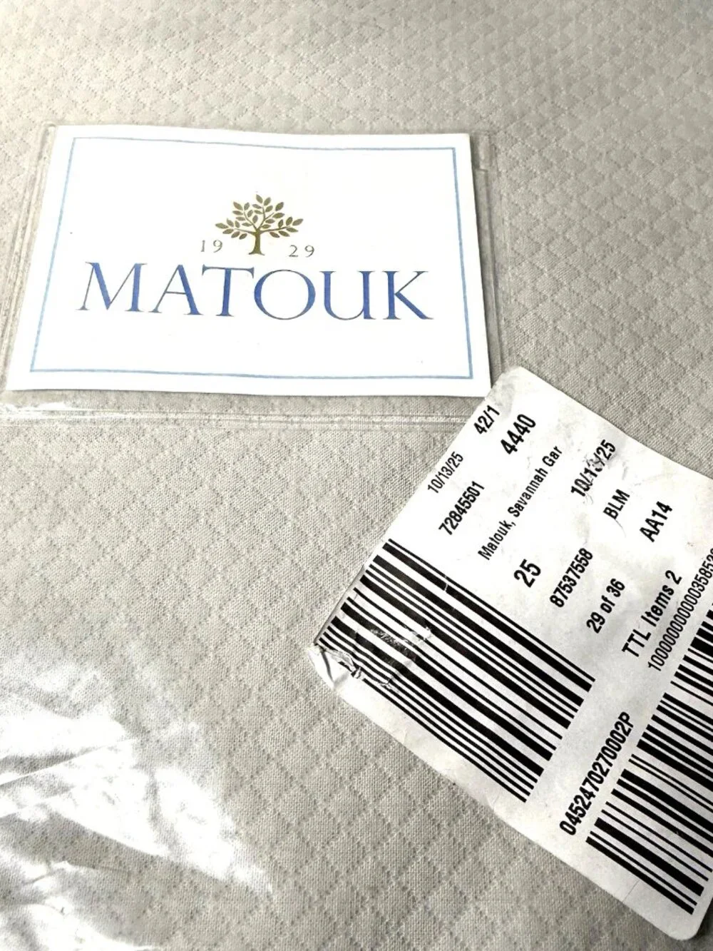 Matouk add timeless