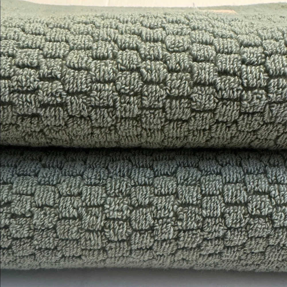 4pc TRULY LOU Quick Dry Zero Twist Cotton Bath Towel Set - Oil Green