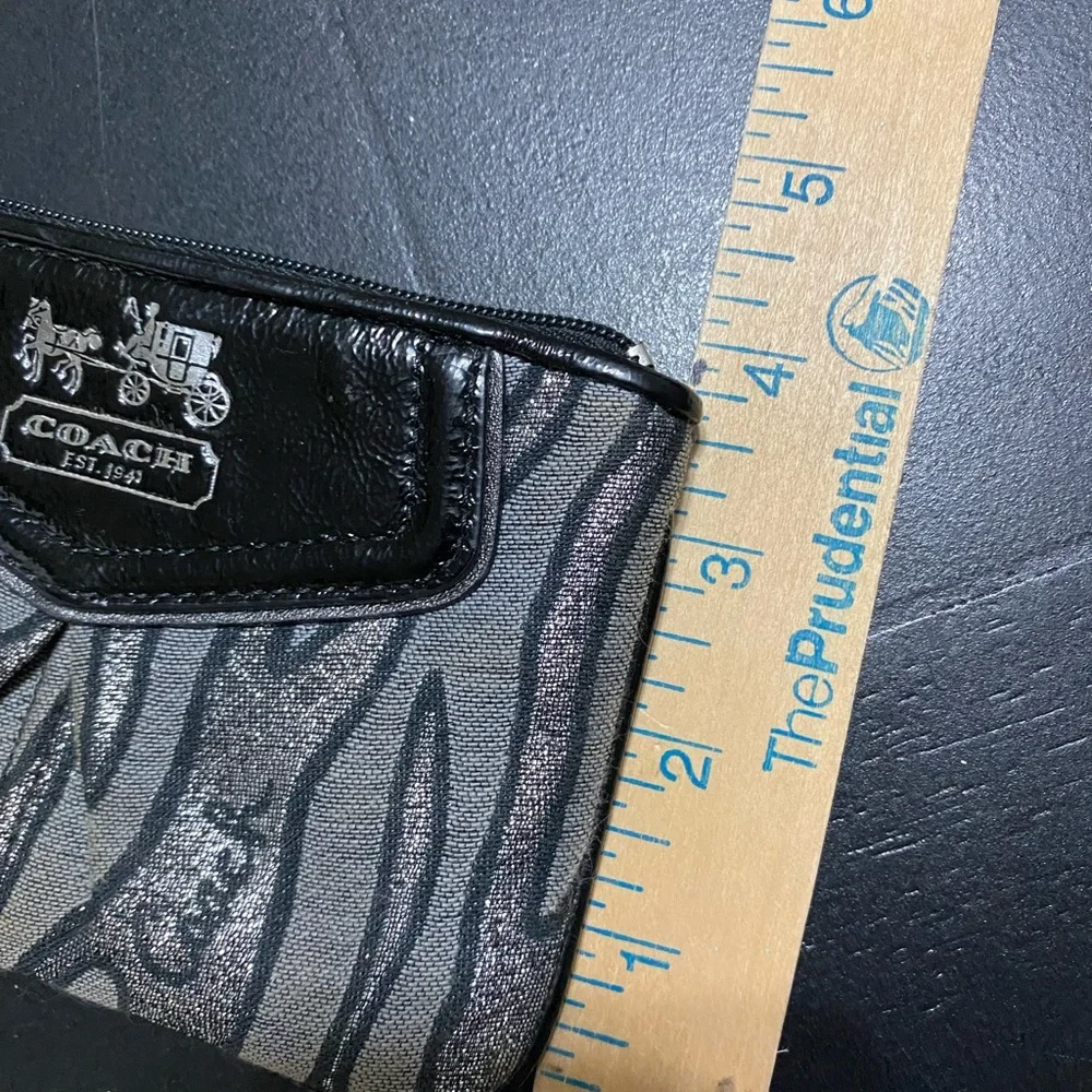 Coach Zebra Print‎ Wristlet