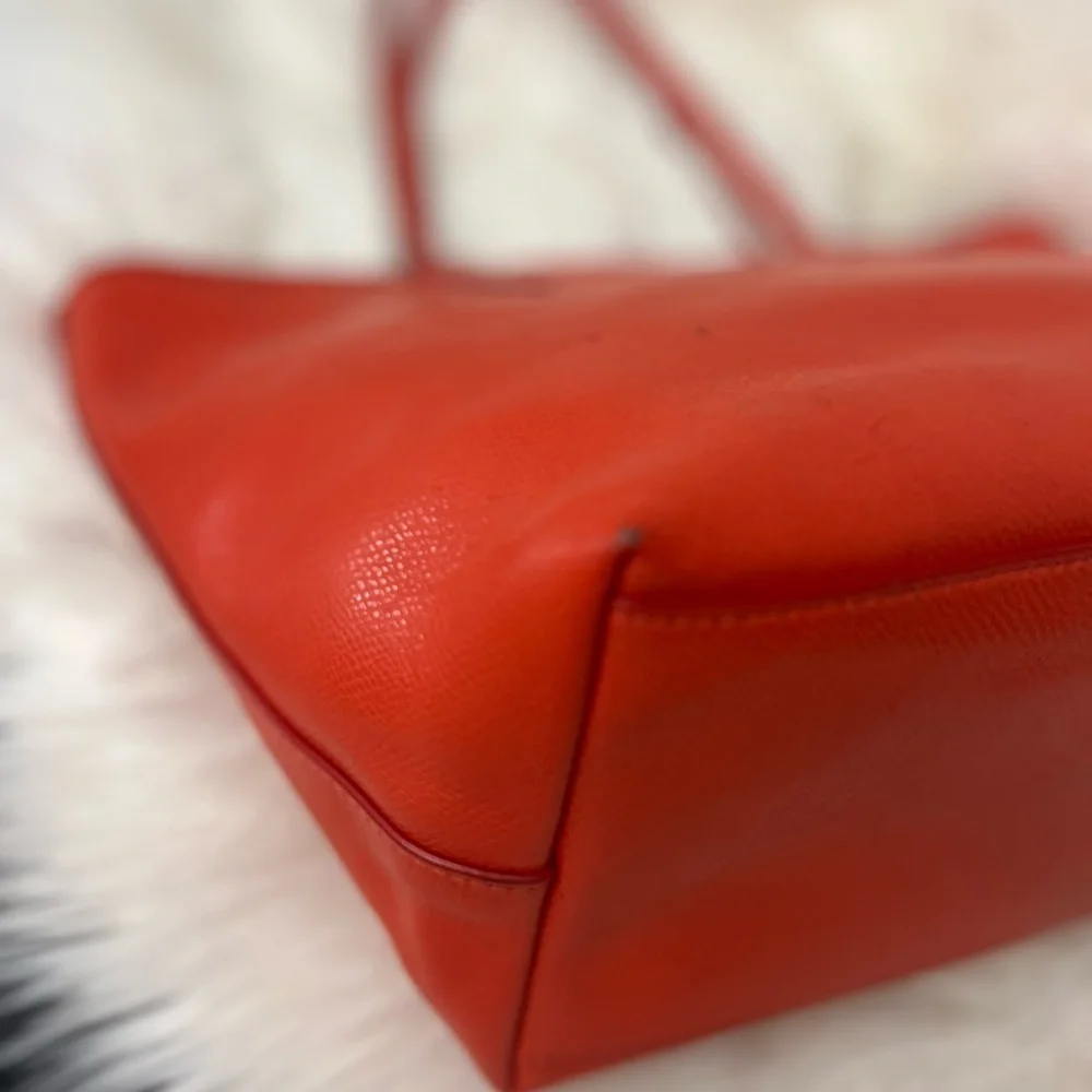 Coach #F37785 Vibrant Red Tote Bag