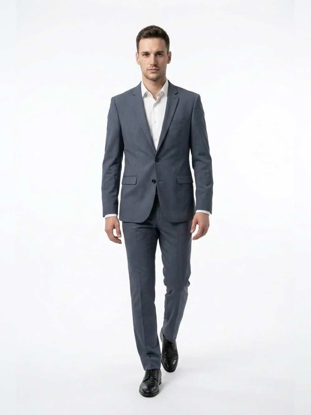 Express Men's Slate Blue Two-Piece Suit