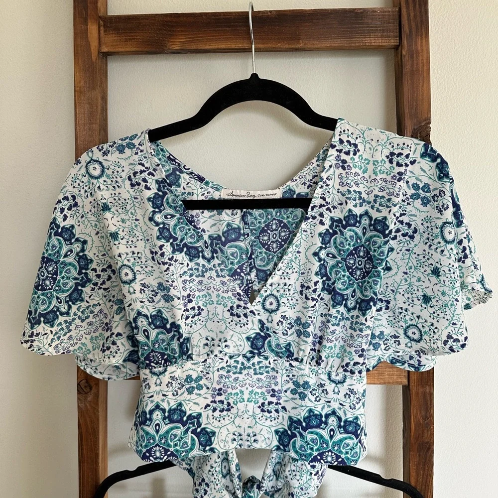 NEW American Rag Maxi Wrap Skirt and Top Matching Two Piece Coord Set