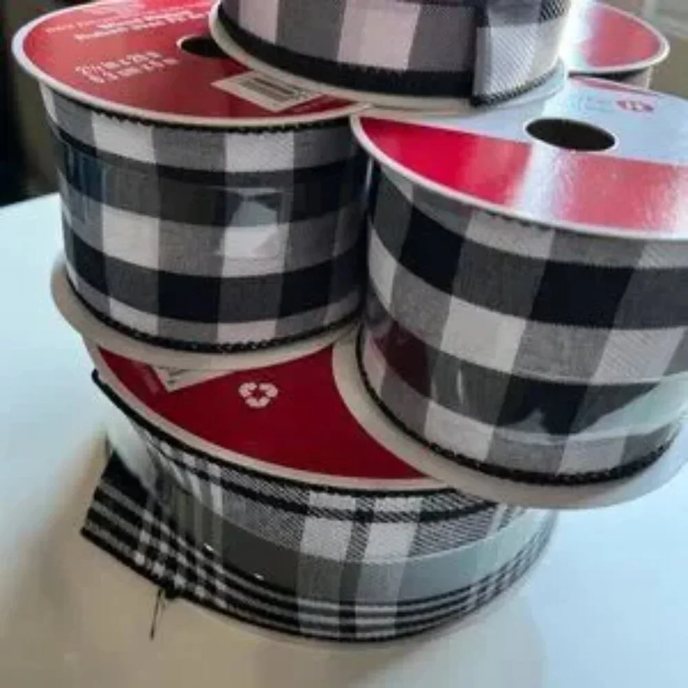Wired Fabric Ribbon (1‎ jumbo roll / 4 standard rolls) (NEW) (p/s)