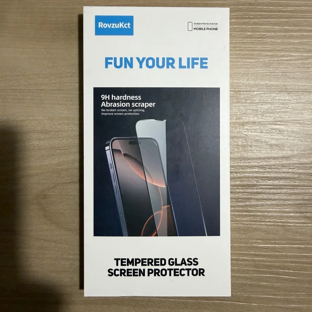RovzuKct Screen Protector Unisex‎ OS Clear 2 Pack Anti-Spy Tempered Glass NEW