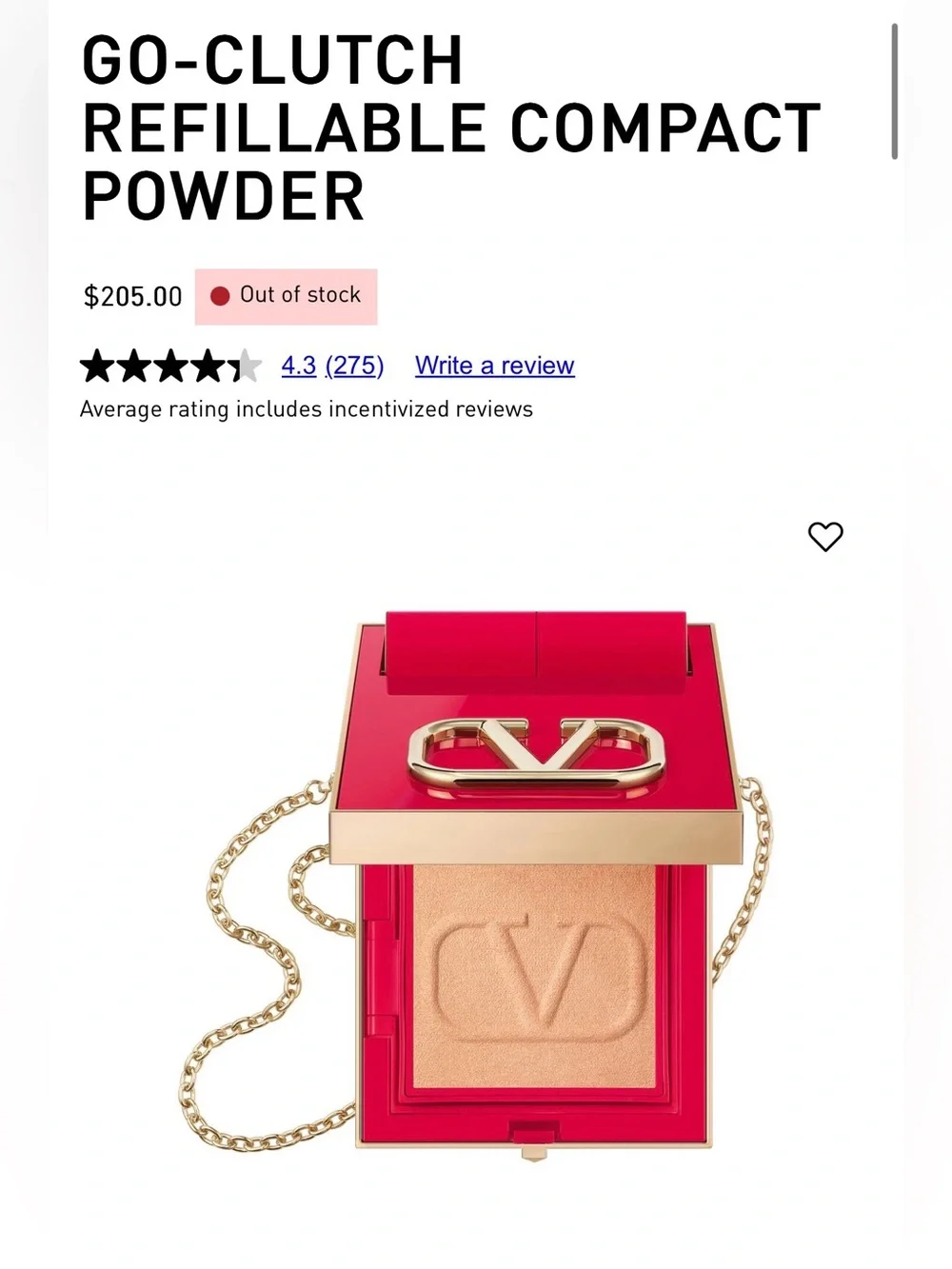 Valentino compact travel