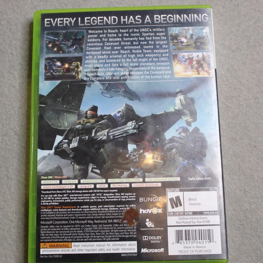 N/A halo reach