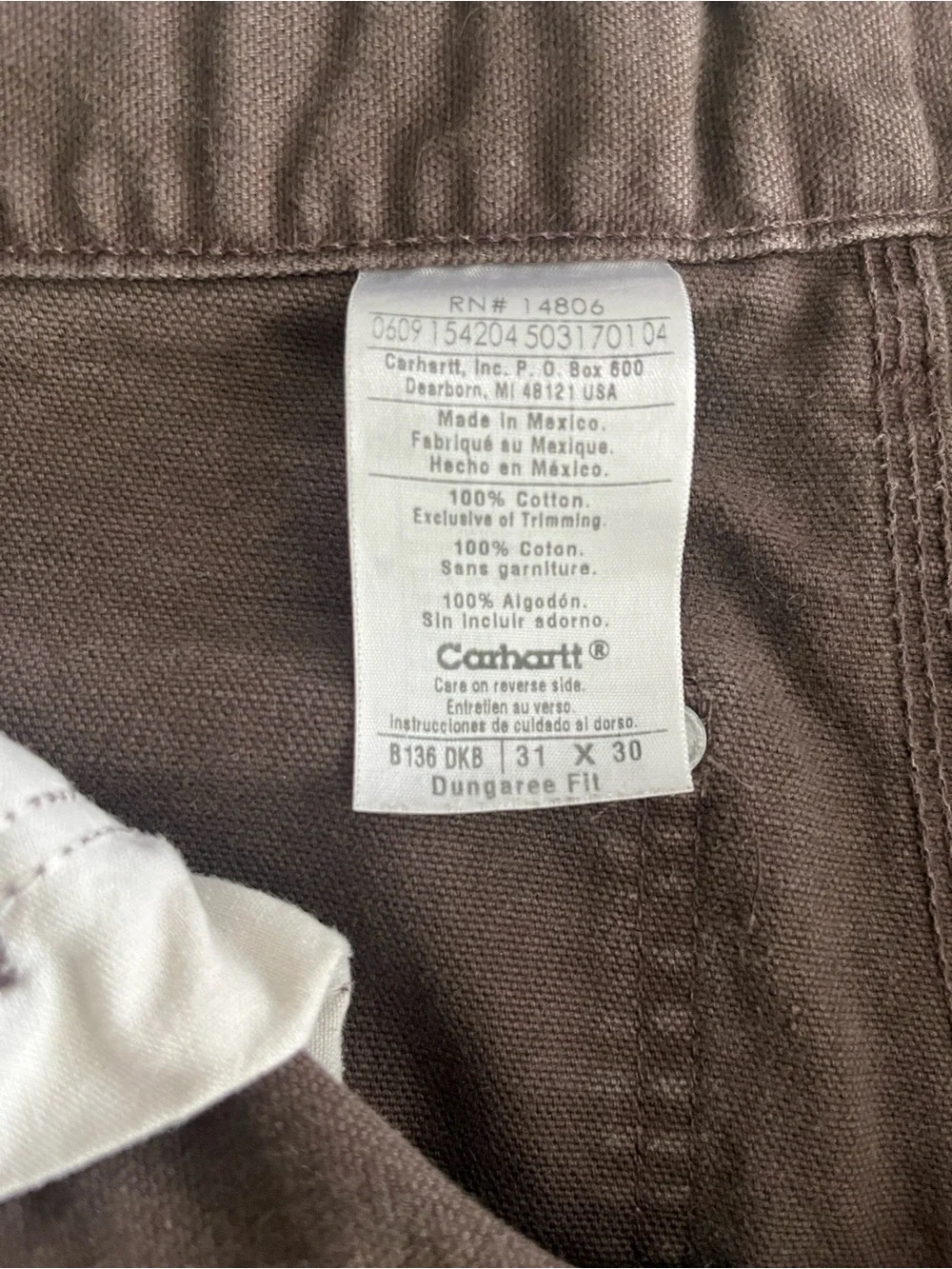Carhartt durable brown