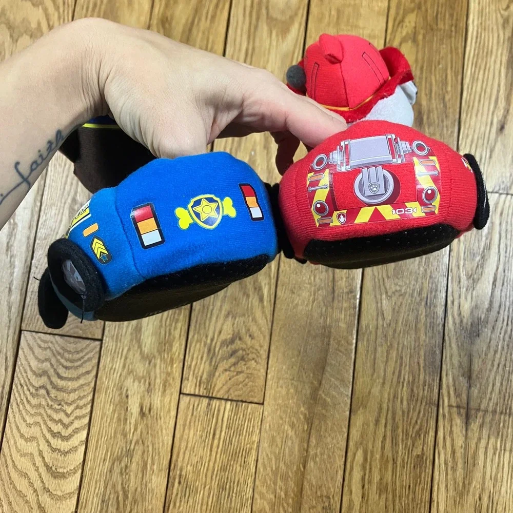 Kids Paw Patrol Marshall Chase Character‎ Slippers 9/10 Red Blue