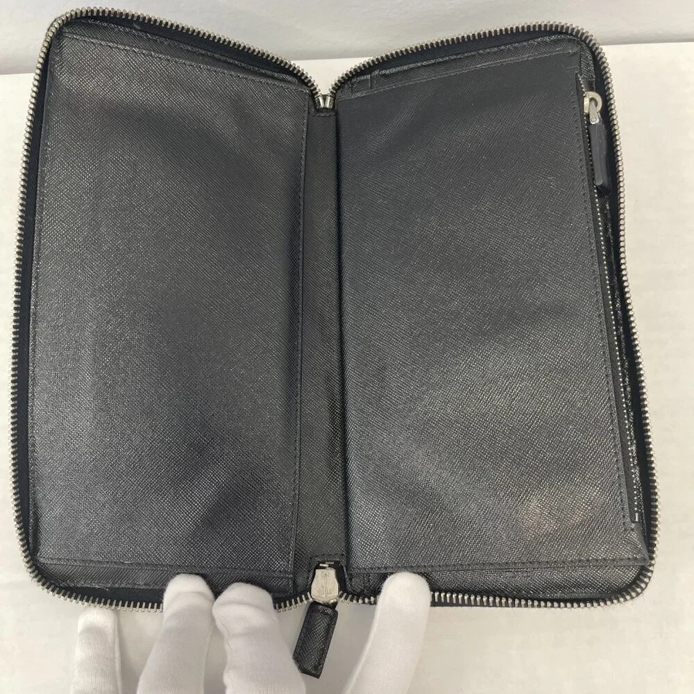 Prada scuffs saffiano coin