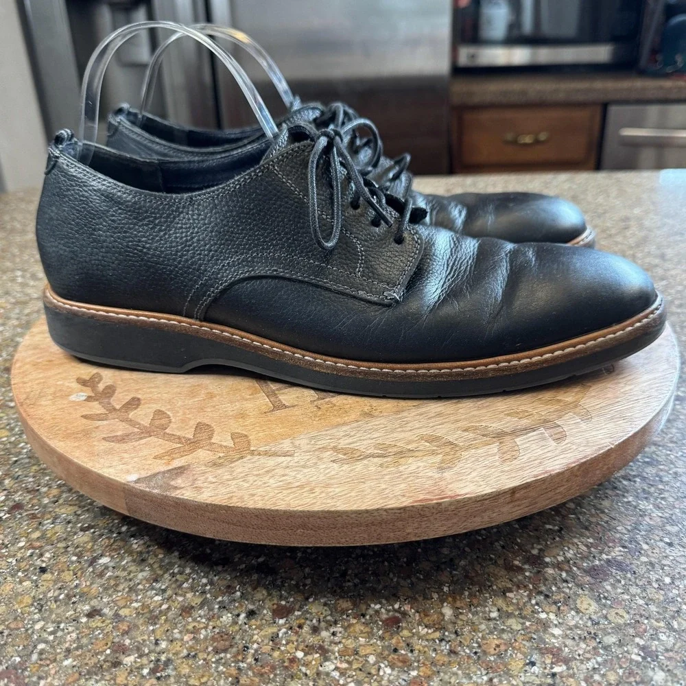 Cole Haan Oxford Shoes Mens 10.5 Black Leather Casual Lace Up Comfort C30690‎