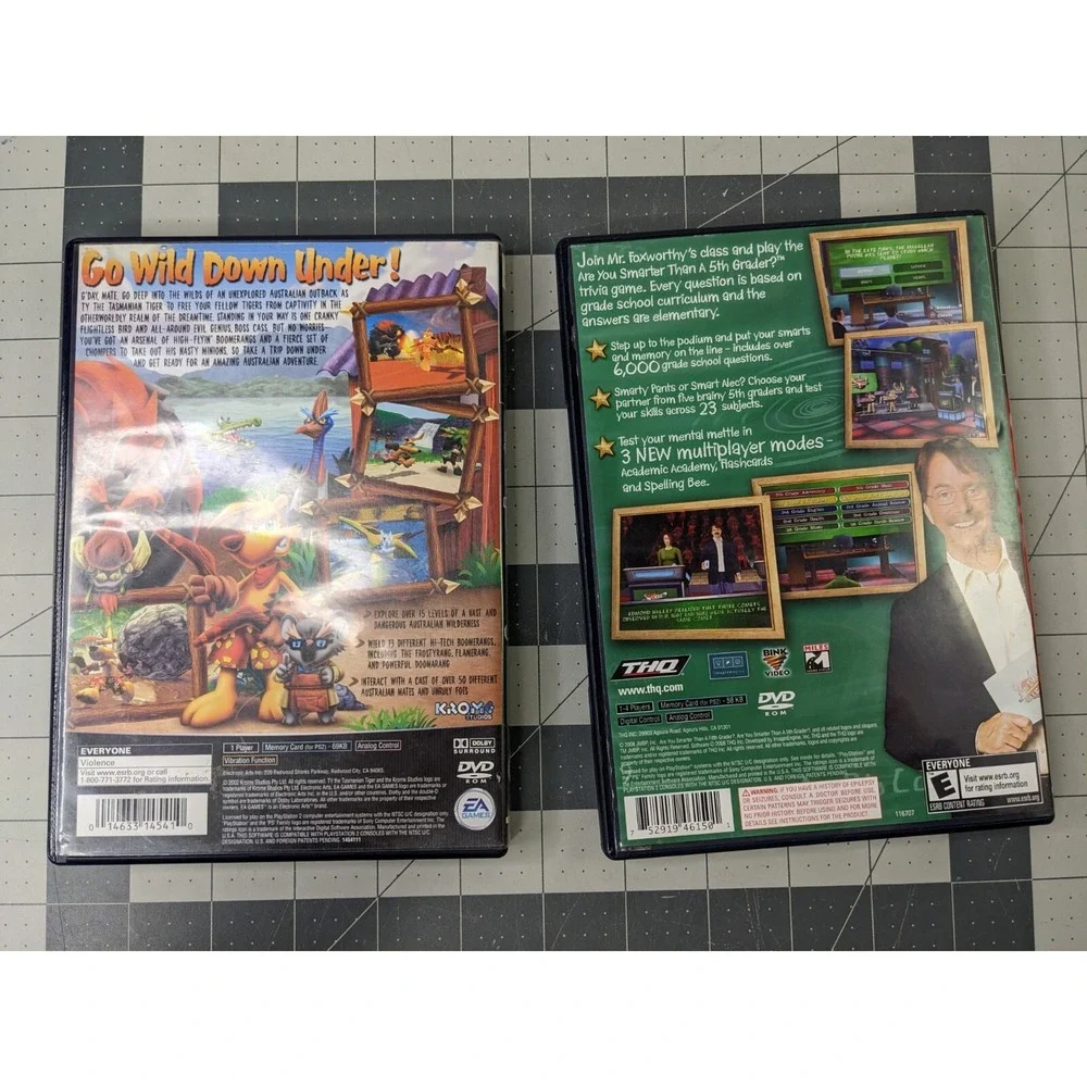 Playstation 2 Game Lot 5th Grader Tasmanian Cars Nemo‎