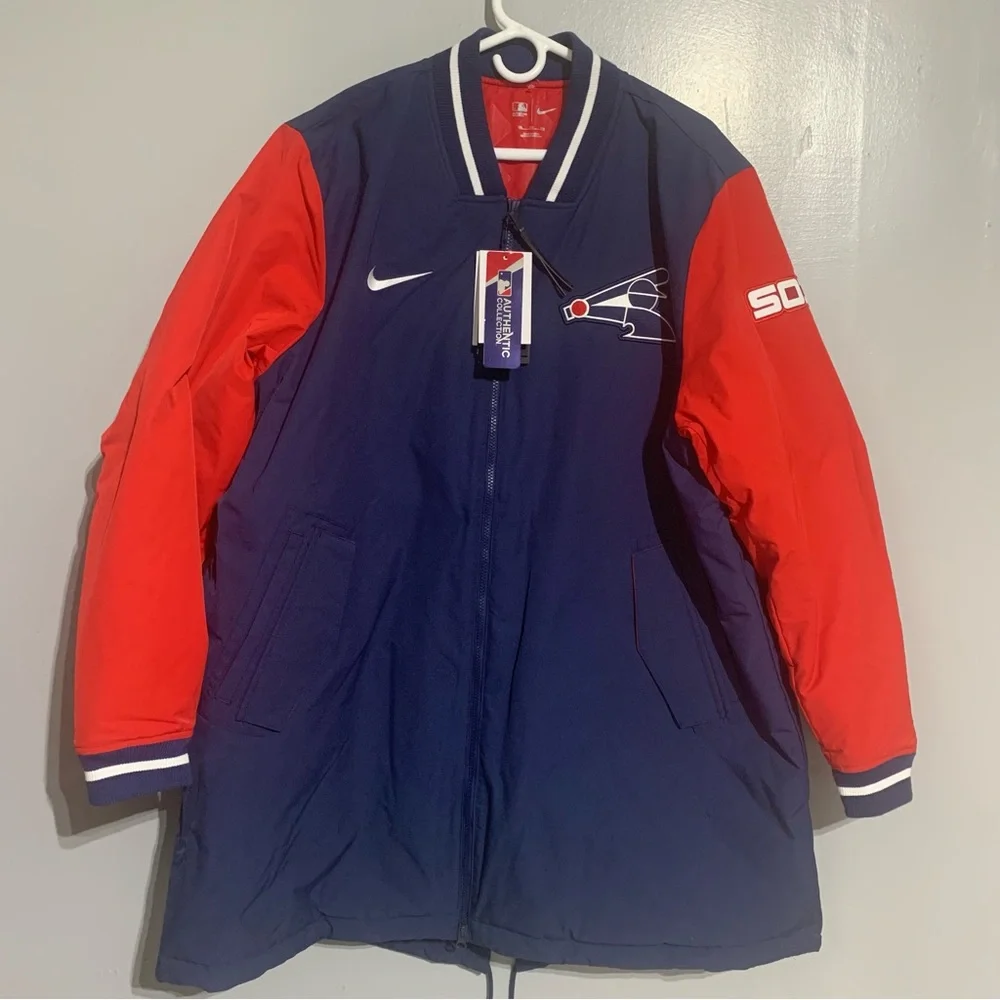 Nike Chicago White Sox MLB Authentic Collection Dugout Jacket Men XXL NAC7‎ NWT