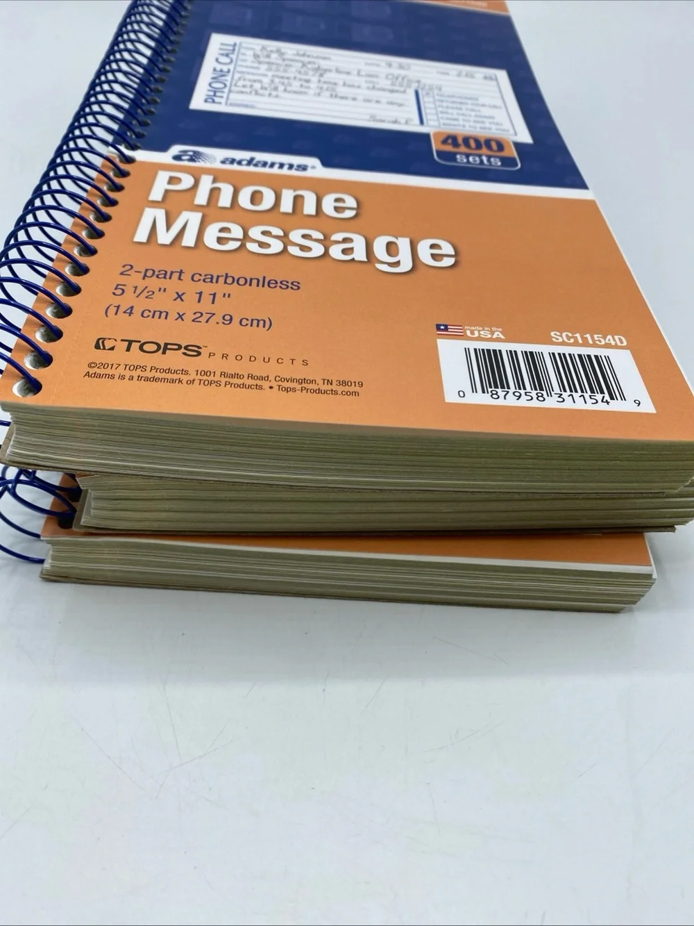 Adams message book