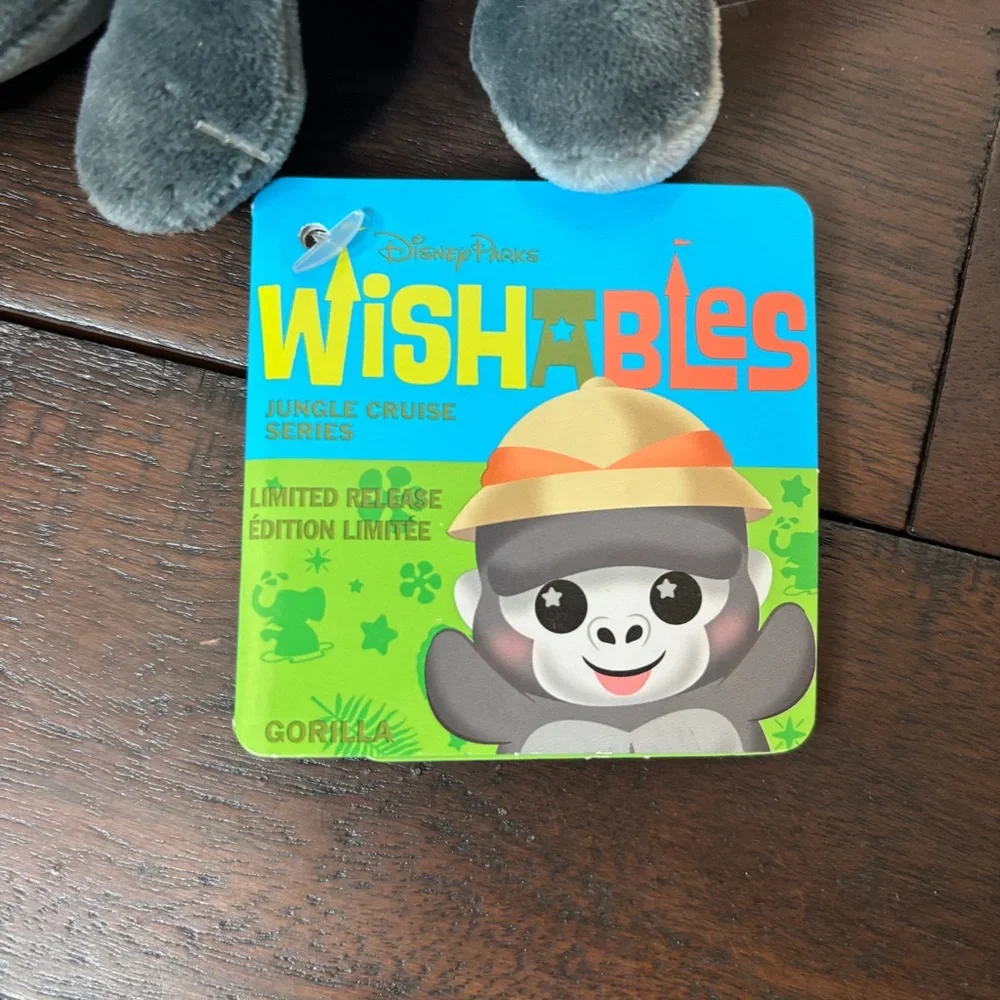 Disney Parks Wishables Gorilla Stuffed - Limited: Jungle Cruise Series‎ - NWT