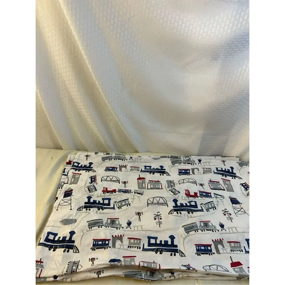 2 PBK Pottery Barn‎ Train Pillowcases 20x30